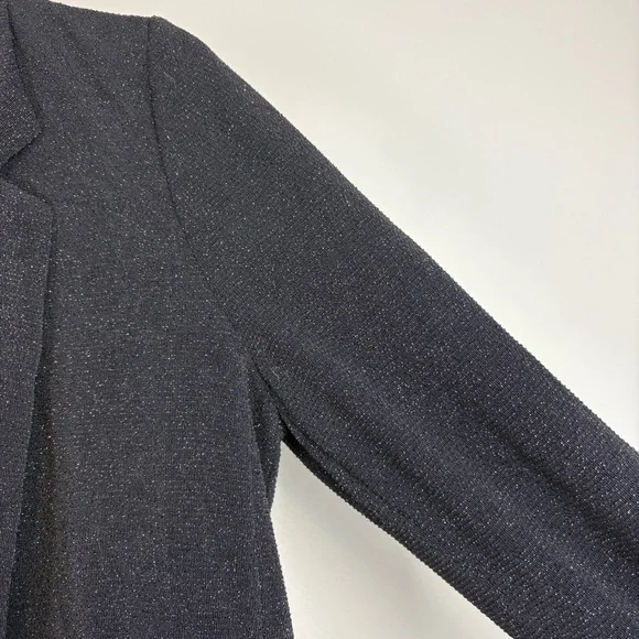 ALLSAINTS Aleida Shimmer Blazer Black Sz 6 - Picture 8 of 16